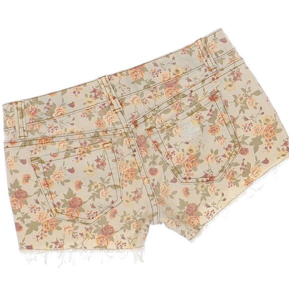 Zana Di Cut Offs Shorts Size 3 Juniors Distressed Floral Denim Stretch W28 - Picture 4 of 7
